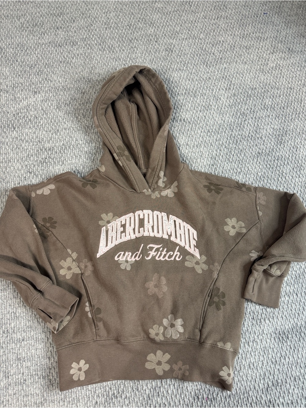 Abercrombie Kids Hoodie Sz 7/8 Brown